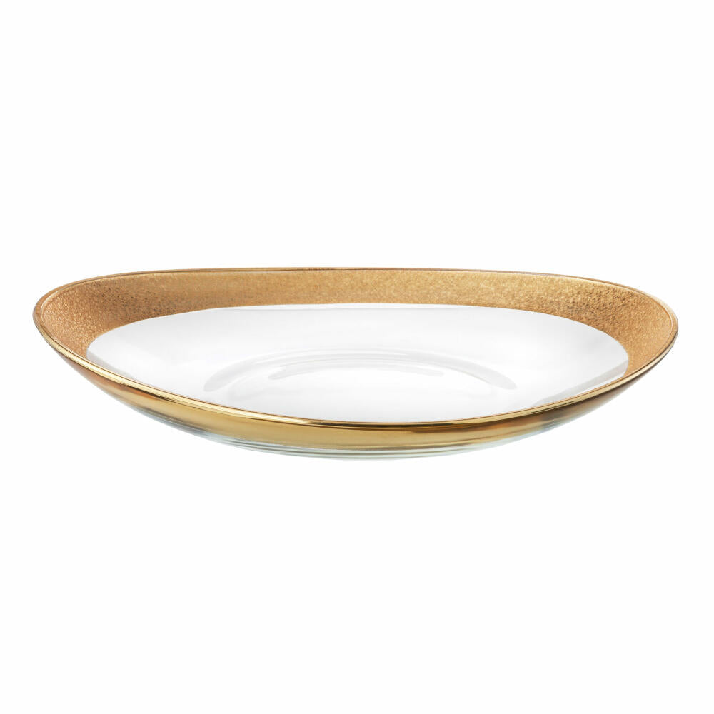 Eisch Schale Gold Rush, Servierschale, Dekoschale, Kristallglas, Gold, 40 cm, 74353440