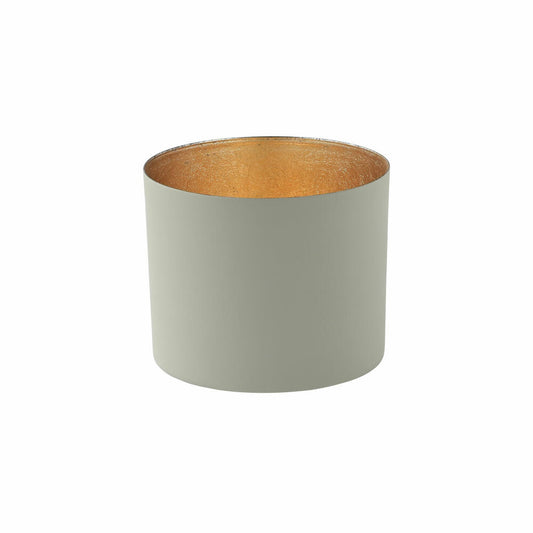 Gift Company Windlicht Chennai L, Teelichthalter, Kerzenhalter, Eisen, Cool Gray, Gold, 10 cm, 1054605061