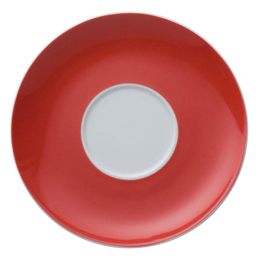 Thomas Sunny Day Untertasse für Cappuccinotasse / Jumbotasse, Porzellan, New Red / Rot, Spülmaschinenfest, 16.5 cm, 14671