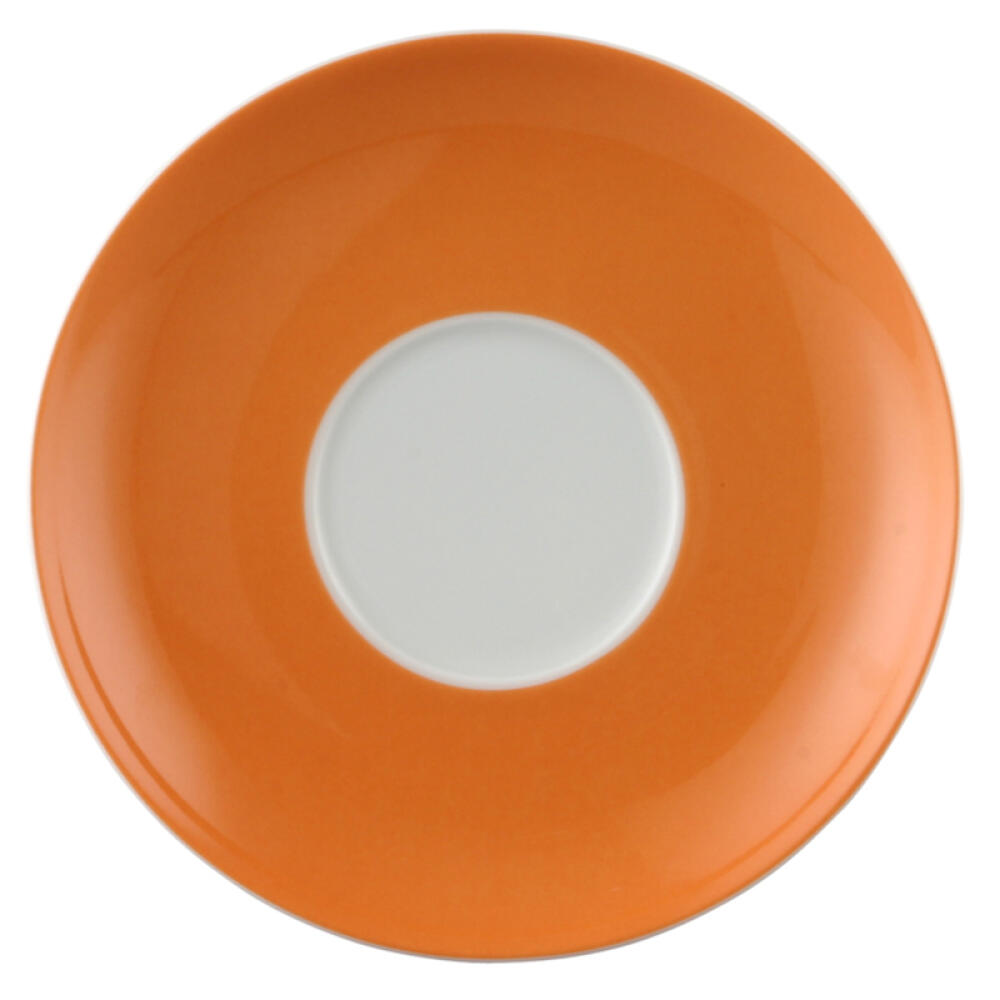 Thomas Sunny Day Untertasse für Cappuccinotasse / Jumbotasse, Porzellan, Orange, Spülmaschinenfest, 16.5 cm, 14671