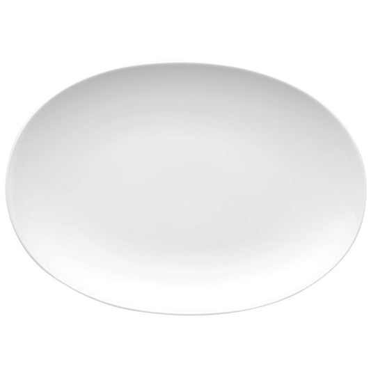 Thomas Medaillon Platte, Servierplatte, Beilagenplatte, Flacher Teller, Porzellan, Spülmaschinenfest, 33x22.5cm, 12733