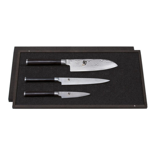 Kai Shun Classic Messer-Set, 3-tlg., Officemesser, Allzweckmesser, Santoku, Messer, DMS-310