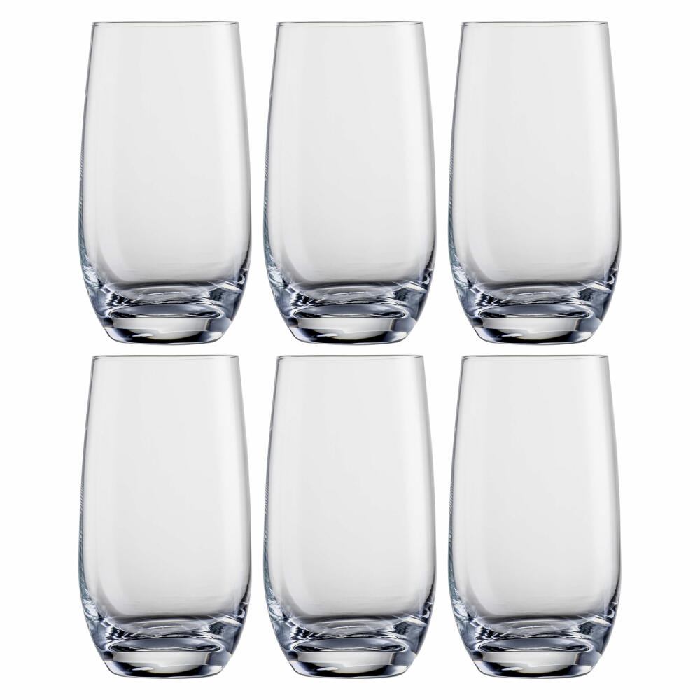 Eisch Longdrinkglas 6er Set Tumblers, Cocktailgläser, Kristallglas, 490 ml, 30310713