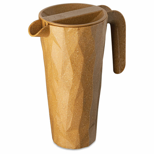 Koziol Superglas Kanne Club Pitcher, Wasserkrug, Karaffe, Kunststoff-Holz-Mix, Nature Wood, 1.5 L, 7687702