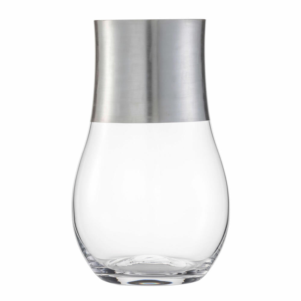 Eisch Windlicht Puro, Kerzenhalter, Dekolicht, Schale, Kristallglas, Silber, 23.8 cm, 73725924