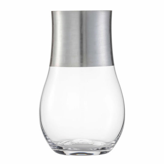 Eisch Windlicht Puro, Kerzenhalter, Dekolicht, Schale, Kristallglas, Silber, 23.8 cm, 73725924