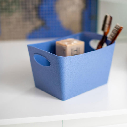 Koziol Storage Box Boxxx S, Box, Crate, Basket, Storage, Thermoplastic, Organic Blue, 1 L, 5745671