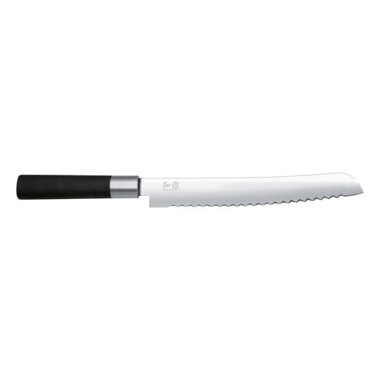 Kai Wasabi Black Brotmesser, Messer, Küchenmesser, Brötchenmesser, Edelstahl, 23 cm, 6723B