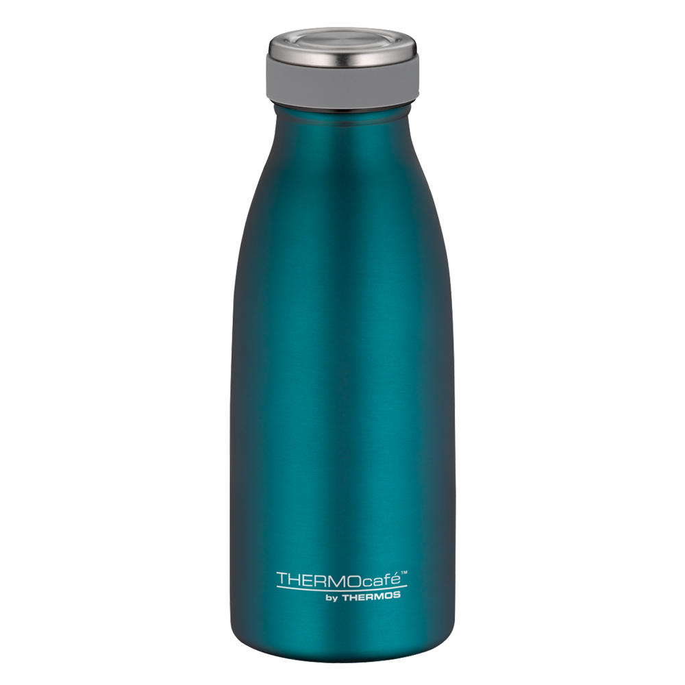 Thermos TC Bottle Isoliertrinkflasche, Isolierflasche, Trinkflasche, Thermoflasche, Edelstahl, Teal matt, 350 ml, 4067.255.035