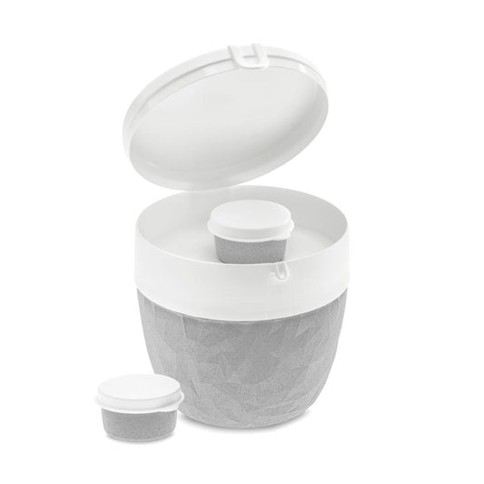 Koziol Bentobox Club, Bento Box, Food Container, Lunch Box, Thermoplastic, Organic Grey, 3198670