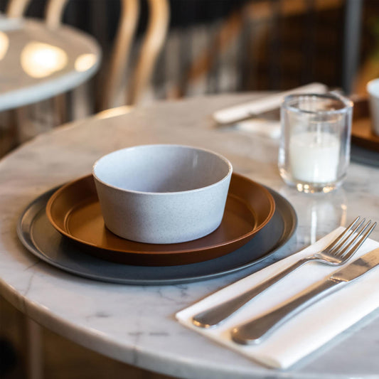 Koziol Schale Connect M, Schüssel, Schale, Bowl, Thermoplastischer Kunststoff, Organic Deep Grey, 890 ml, 3171673