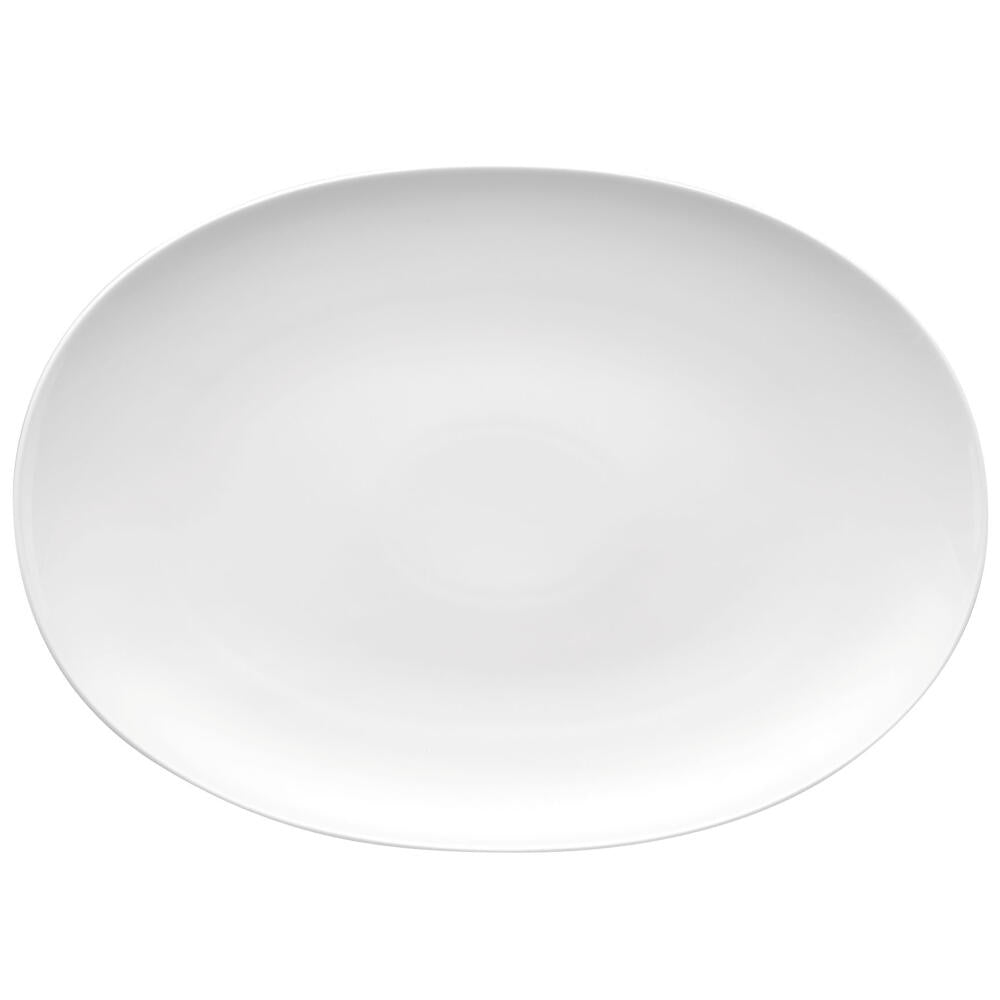 Thomas Medaillon Platte, Servierplatte, Beilagenplatte, Flacher Teller, Porzellan, Spülmaschinenfest, 38.5x27.5cm, 12738