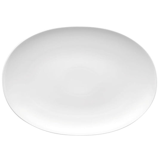 Thomas Medaillon Platte, Servierplatte, Beilagenplatte, Flacher Teller, Porzellan, Spülmaschinenfest, 38.5x27.5cm, 12738