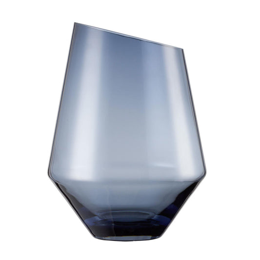 Zwiesel Glas Handmade Vase Diamonds Blue, Lantern, Decorative Vase, 27.7 cm, 122217