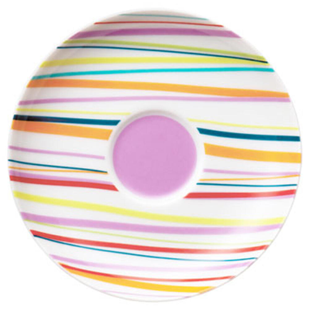 Thomas Sunny Day saucer for espresso cup 80ml, porcelain, Sunny Stripes / colorful stripes, dishwasher safe, 12 cm, 14721