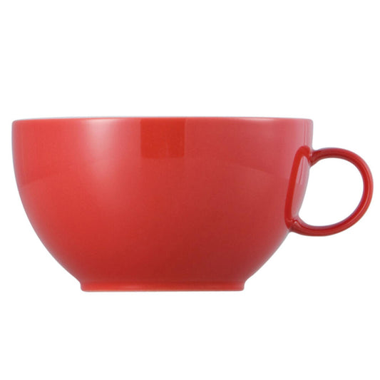 Thomas Sunny Day Cappuccinotasse, Obertasse, Humpen, Porzellan, New Red / Rot, Spülmaschinenfest, 380 ml, 14672