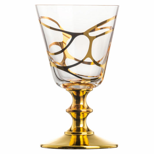 Eisch Weißweinglas Stargate Gold, Weinglas, Kristallglas, Gold, 210 ml, 49958620