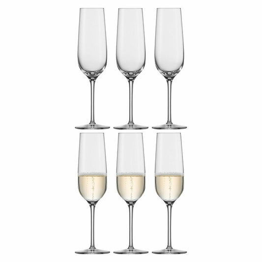 Eisch Sektglas 6er Set Vinezza, Sektkelch, Sektflöte, Kristallglas, 214 ml, 25507070