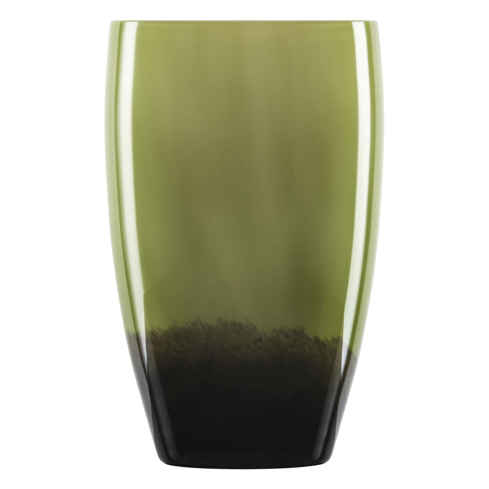 Zwiesel Glas Handmade Vase large Olive Shadow, decorative vase, flower vase, 29 cm, 121582