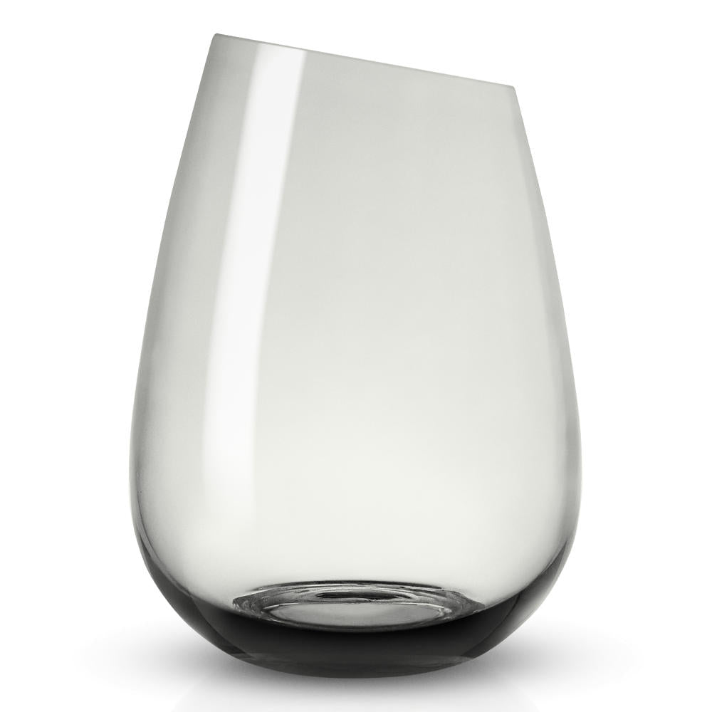 Eva Solo Glas Smokey Grey, Trinkglas, Wasserglas, mundgeblasenes Glas, Grau, 380 ml, 541043