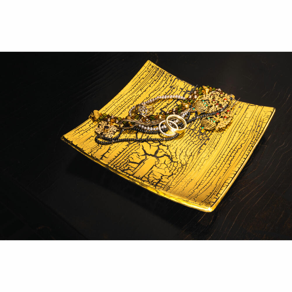 Eisch Schale Goldleaf Gold, Dekoschale, Dekoplatte, Kristallglas, Gold, 15.5 cm, 77530915
