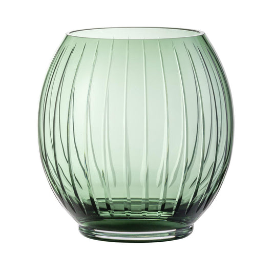 Zwiesel Glas Handmade Vase Signum Smoky Green rund, Dekovase, Glasvase, 19 cm, 122251