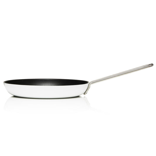 Eva Solo White Line Frying Pan Slip-let, Pan, Stewing Pan, Vegetable Pan, Steak Pan, Fish Pan, Cooking, Ø 28 cm, 256428