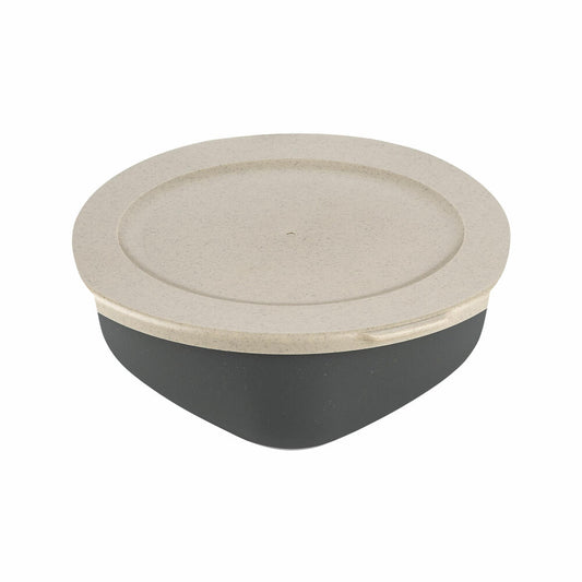 Koziol Box mit Deckel Connect Box, Lunchdose, Kunststoff-Holz-Mix, Nature Ash Grey, 700 ml, 7274701