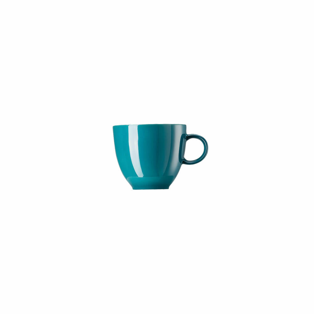Thomas Sunny Day Espresso-Mokka-Obertasse, Obere, Porzellan, Seaside Green, 80 ml, 10850-408544-14722