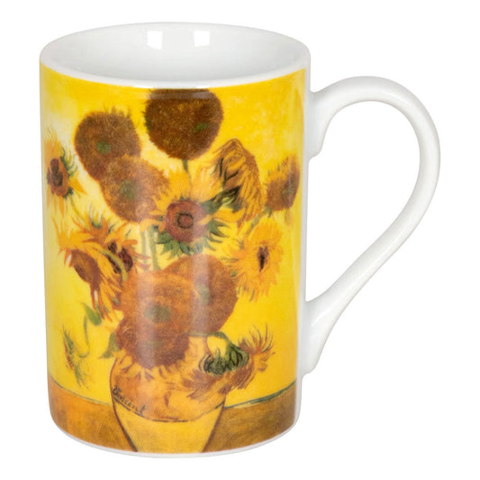 Könitz Kunst Les fleurs Van Gogh Sunflowers Mini Mug, Cup, Espresso Cup, Porcelain, 80 ml, 11 1 353 0689