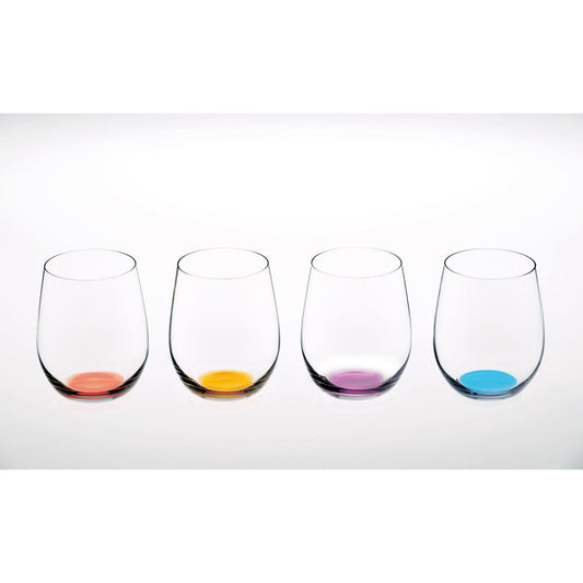 Riedel Happy O Vol. 2 Weinbecher 4er Set, Weinglas, Trinkglas, Hochwertiges Glas, 320 ml, 5414/88