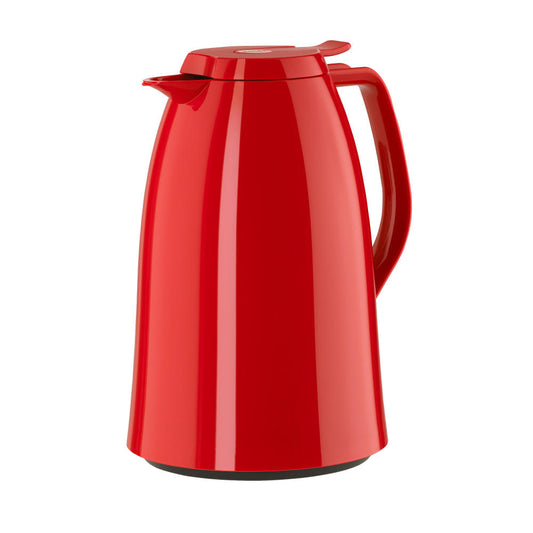 Emsa Mambo QT Isokanne, Kanne, Kaffeekanne, Thermokanne, Kunststoff, Hochglanz Rot, 1.5 L, 517011