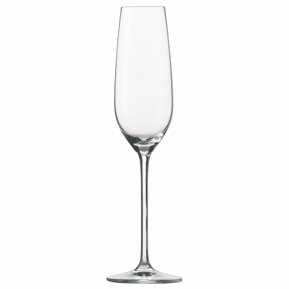 Schott Zwiesel Fortissimo Sektglas 7, 6er Set, mit Moussierpunkt, Proseccoglas, Champagnerglas, Glas, 240 ml, 112494