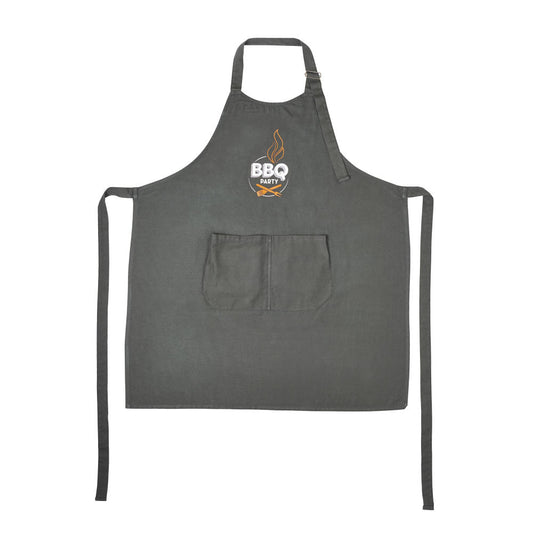 Mastrad BBQ Grillschürze, Kochschürze, Barbeque-Schürze, Schürze, Stoff, Grau, F86074