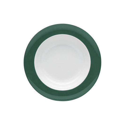 Thomas Sunny Day Suppenteller, tiefer Teller, Porzellan, Herbal Green, 23 cm, 10850-408546-10323