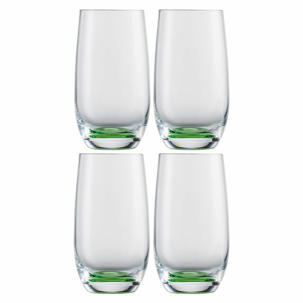 Eisch Becher 4er Set Jessica grün, Trinkbecher, Gläser, Kristallglas, Grün, 350 ml, 46210711