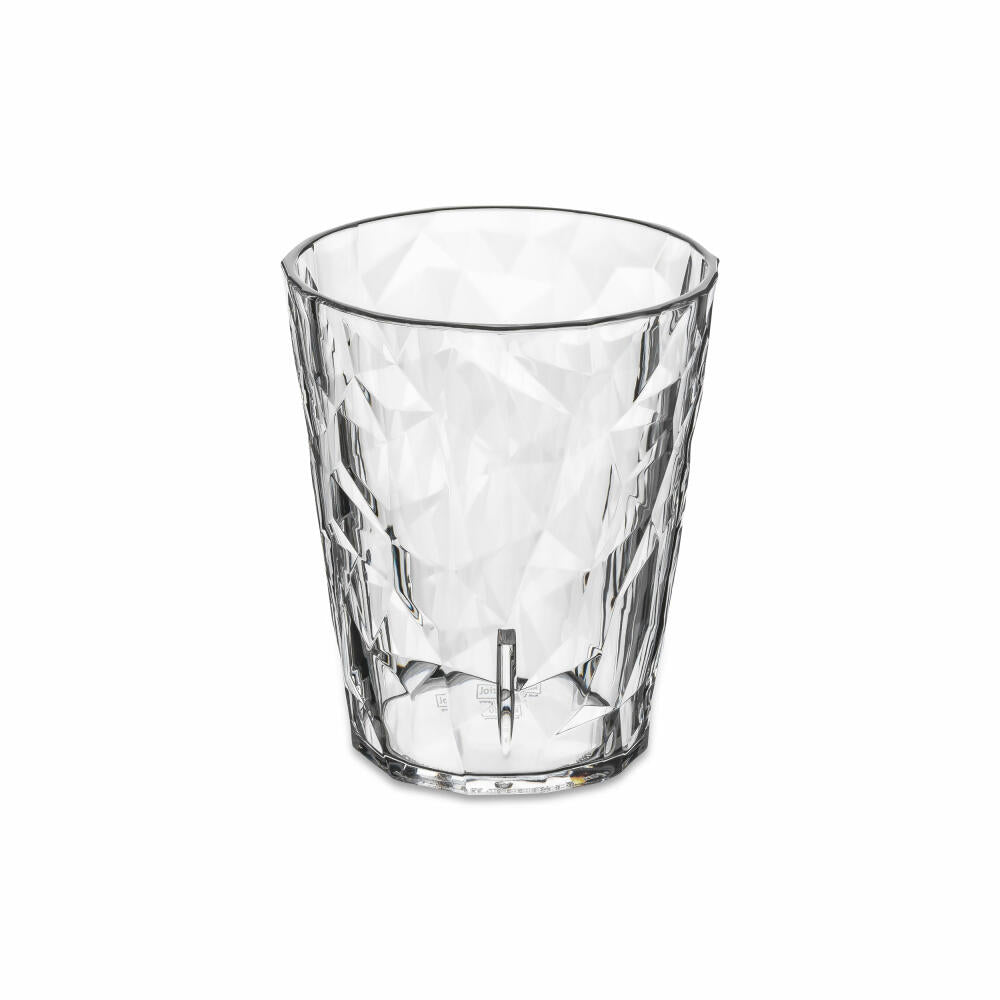 Koziol Becher Club S 2.0, Trinkglas, Kunststoff, Crystal Clear, 250 ml, 3576535