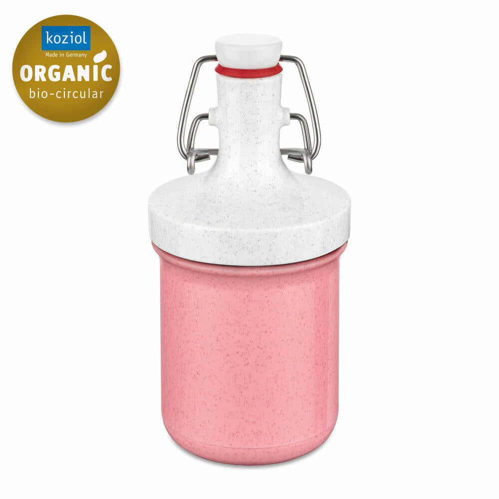 Koziol Trinkflasche Plopp To Go Mini, Kunststoff, Organic Strawberry Ice Cream, 200 ml, 4014707