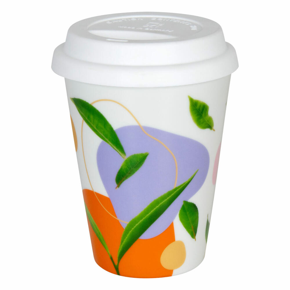 Könitz Coffee to go Mug Tea Flow, Thermobecher, Porzellan, Bunt, 380 ml, 11 5 162 2675