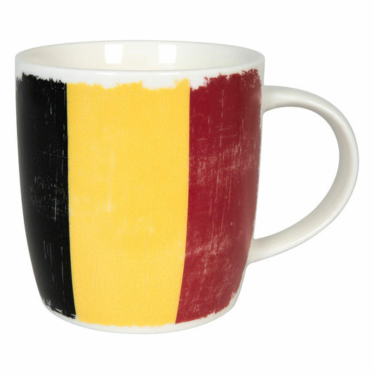 Könitz Becher Vintage Flag Belgien, Tasse, Kaffeebecher, New Bone China, Bunt, 350 ml, 11 7 275 2656