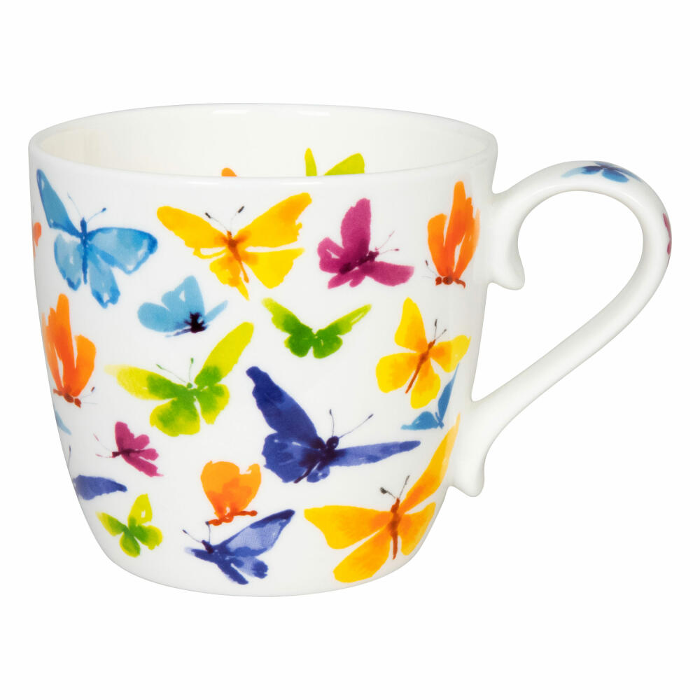 Könitz Mug Victoria Lowe - Butterfly, Cup, Coffee Mug, Bone China, Colorful, 450 ml, 11 2 057 2705