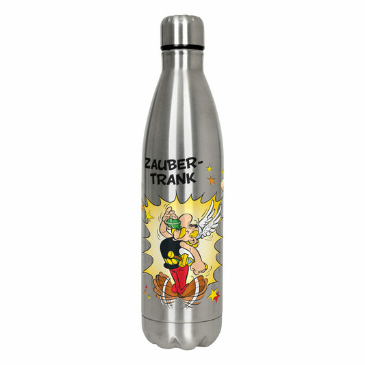 Könitz Flasche Hot Bottle - Zaubertrank, Thermoflasche, Outdoorflasche, Doppelwandig mit Verschluss, Edelstahl, Silbern, 750 ml, 11 9 245 2383
