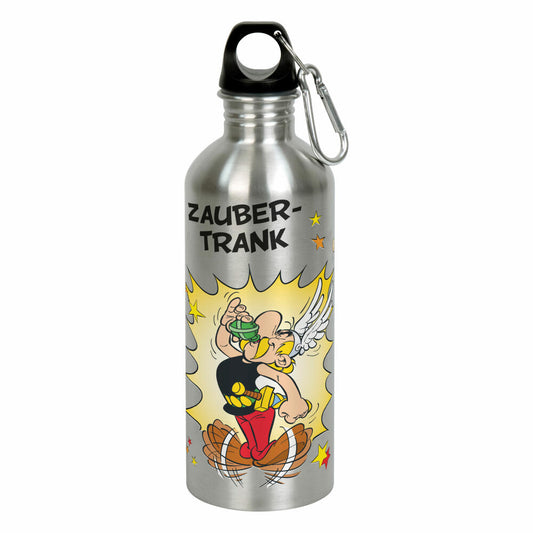 Könitz Flasche Cool Bottle - Zaubertrank, Thermoflasche, Outdoorflasche, Doppelwandig mit Verschluss, Edelstahl, Silbern, 600 ml, 11 9 244 2383