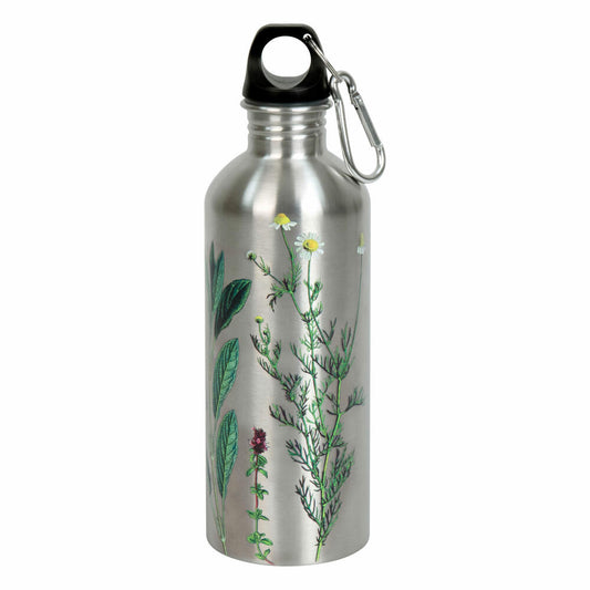 Könitz Flasche Cool Bottle - My favourite tea, Thermoflasche, Outdoorflasche, Doppelwandig mit Verschluss, Edelstahl, Silbern, 600 ml, 11 9 244 2135