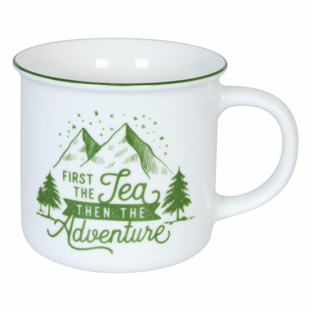 Könitz Becher Camper Tea, Tasse, Kaffeebecher, Porzellan, Bunt, 380 ml, 11 1 971 2607