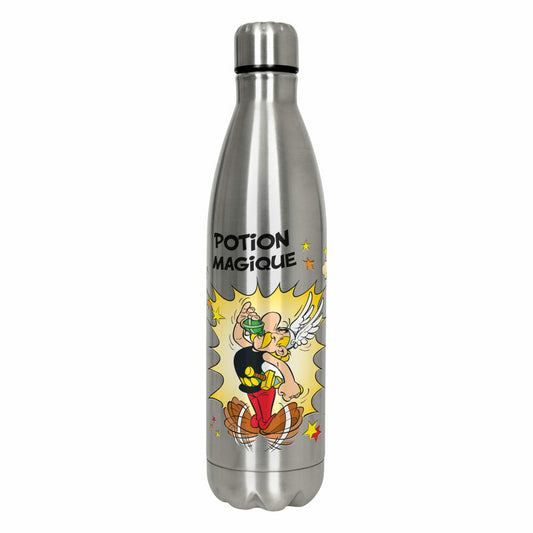 Könitz Flasche Hot Bottle - Portion Magique, Thermoflasche, Outdoorflasche, Doppelwandig mit Verschluss, Edelstahl, Silbern, 750 ml, 11 9 245 2385