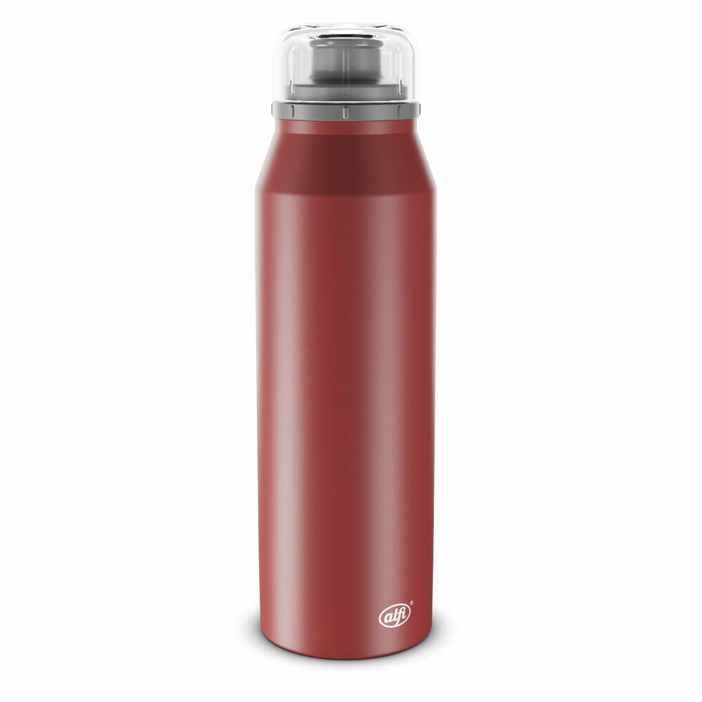 Alfi Trinkflasche Endless Iso Bottle, Isolierflasche, Edelstahl, Mediterranean Red Matt, 0.5 L, 5669300050