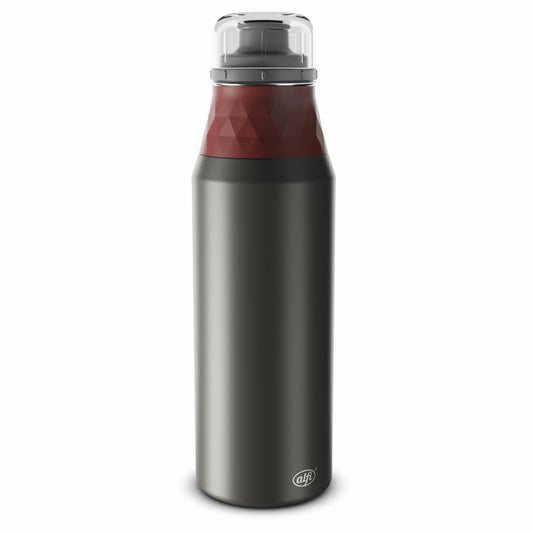 Alfi Trinkflasche Endless Bottle, Sportflasche, Edelstahl, Mediterranean Red Matt, 0.9 L, 5668300090