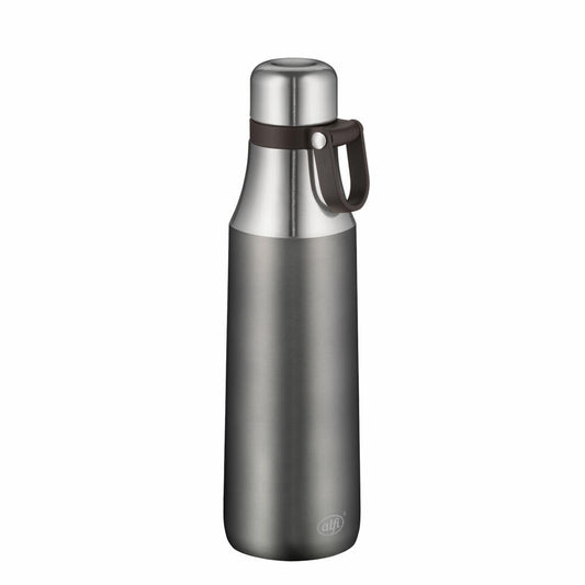 Alfi Trinkflasche City Bottle Loop, Isolierflasche, Edelstahl, Cool Grey Matt, 0.5 L, 5537234050