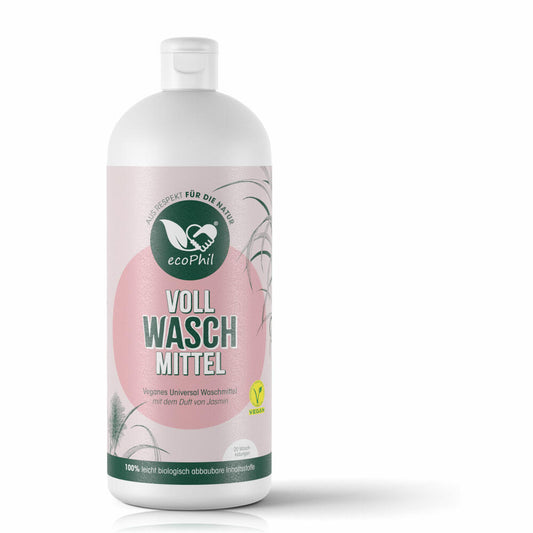 ecoPhil Universal Vollwaschmittel mit Jasmin-Duft, für alle Waschtemperaturen, 1 L